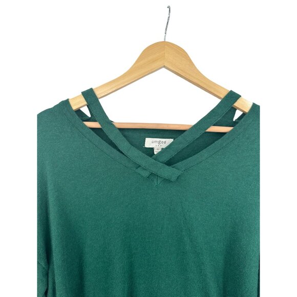 Umgee Sweater Top Shirt Womens Size S Straps Tunic Cozycore‎ Fall Festival - Picture 10 of 11